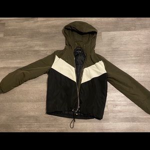 Olive green chevron coat